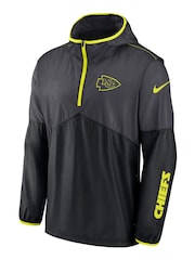 Fanatics Grey NFL Kansas City Chiefs VOLT Woven Quarter Zip Jacket - Image 2 of 3