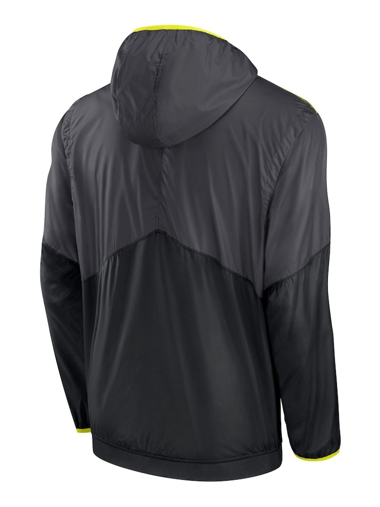Fanatics Grey NFL Kansas City Chiefs VOLT Woven Quarter Zip Jacket - Image 3 of 3
