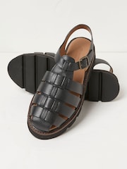 FatFace Elodie Black Fisherman Sandals - Image 2 of 3