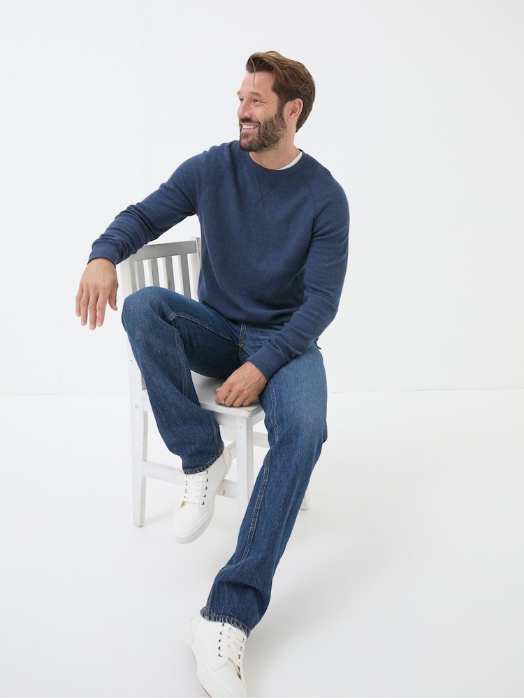 FatFace Blue Straight Fit Jeans - Image 4 of 5