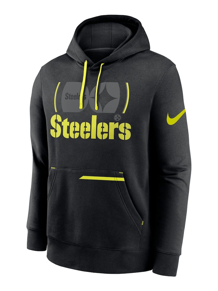 Fanatics Pittsburgh Steelers Black Pullover Fleece Hoodie - Image 2 of 3