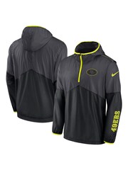 Fanatics Grey NFL San Francisco 49ERS VOLT Woven Quarter Zip Jacket - Image 1 of 3