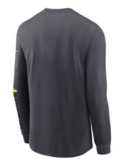 Fanatics Grey NFL Dallas Cowboys VOLT Long Sleeve Dri-FIT Cotton T-Shirt - Image 3 of 3