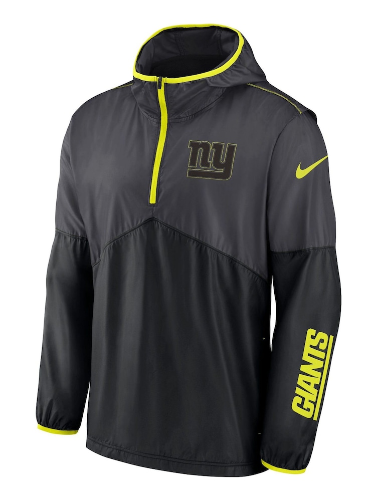 Fanatics Grey NFL New York Giants VOLT Woven Quarter Zip Jacket - Image 2 of 4