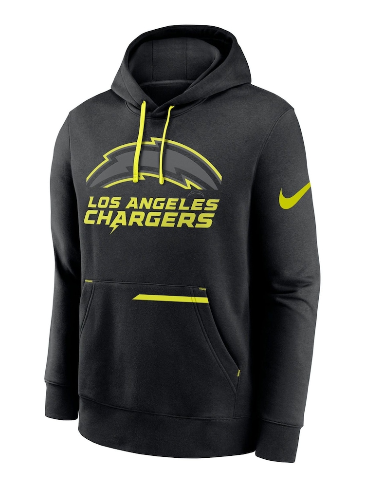 Fanatics Los Angeles Chargers Black Pullover Fleece Hoodie - Image 2 of 3