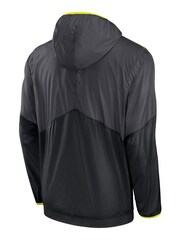 Fanatics Grey NFL New York Jets VOLT Woven Quarter Zip Jacket - Image 3 of 3