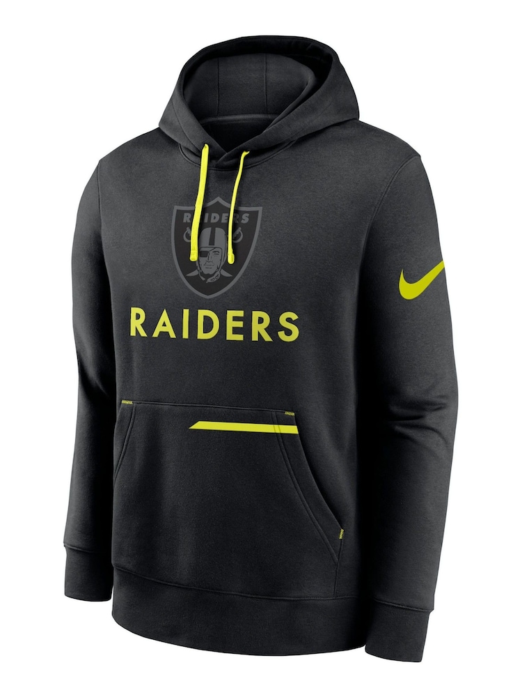 Fanatics Las Vegas Raiders Black Pullover Fleece Hoodie - Image 2 of 3 Fanatics Las Vegas Raiders Black Pullover Fleece Hoodie - Image 2 of 3