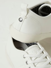 FatFace Lola White Leather Trainers - Image 3 of 3