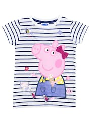 Character Blue 100% Cotton Peppa Pig T-Shirt - Image 1 of 2