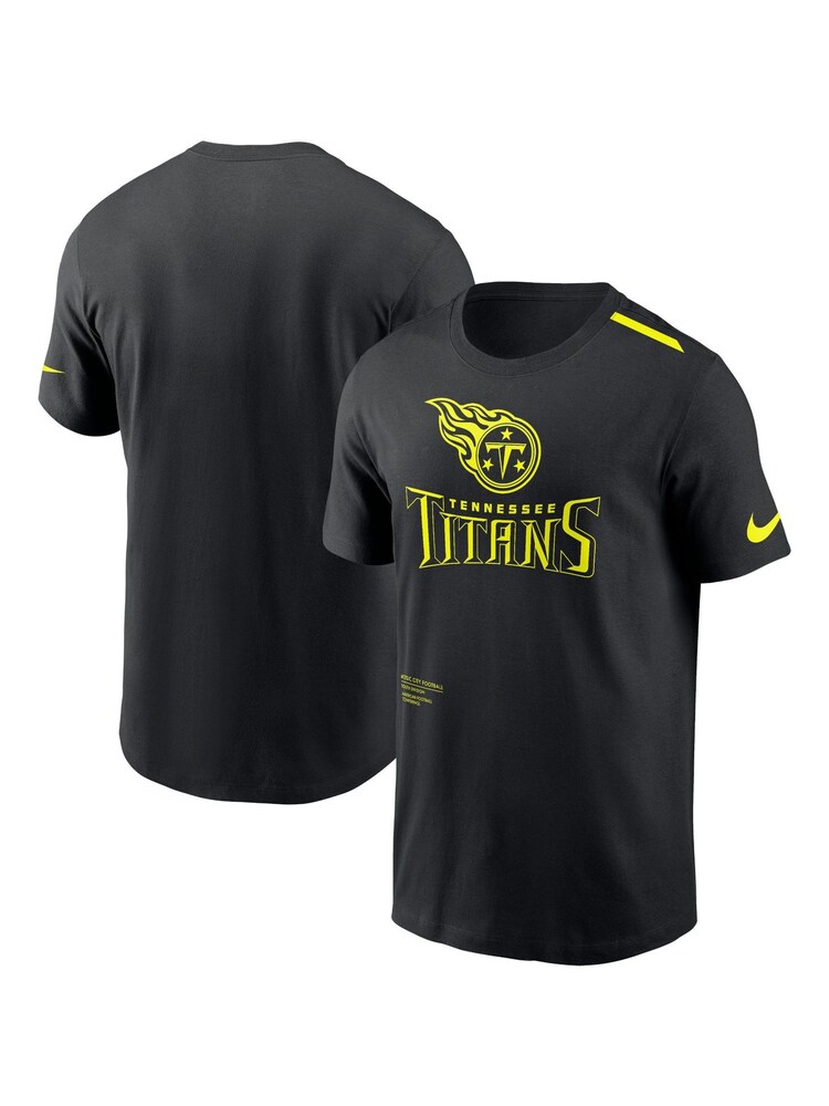 Fanatics NFL Tennessee Titans VOLT Short Sleeve Dri-FIT Cotton Black T-Shirt - Image 1 of 3