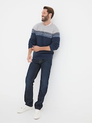 FatFace Dark Vintage Blue Straight Fit Jeans - Image 3 of 5