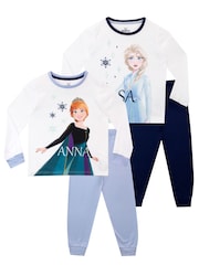 Character Blue Frozen Pyjamas 2 PK - Image 1 of 5