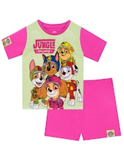 Character Pink Paw Patrol Jungle Pups Shorts Pyjamas - Image 1 of 5
