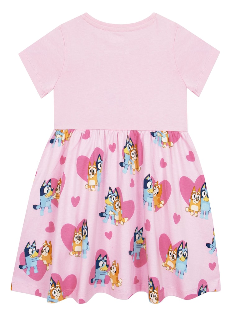 Character Pink 100% Cotton Bluey Dress - Image 2 of 9