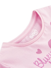 Character Pink 100% Cotton Bluey Dress - Image 4 of 9