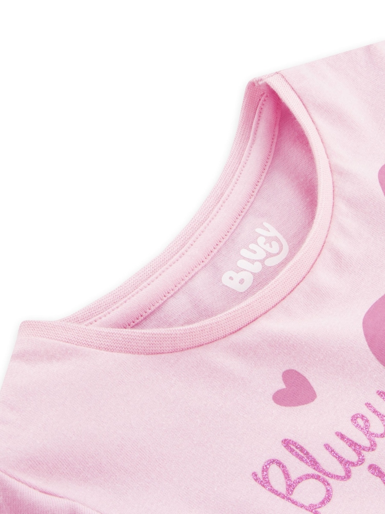 Character Pink 100% Cotton Bluey Dress - Image 4 of 9