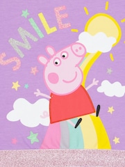 Character Purple Peppa Pig 100% Cotton Party Dress - Image 3 of 9