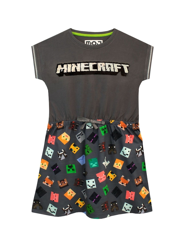 Character Grey Minecraft Dress - Image 1 of 5 Character Grey Minecraft Dress - Image 1 of 5