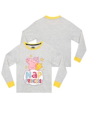 Character Blue Peppa Pig 100% Cotton Pyjamas - Image 2 of 5
