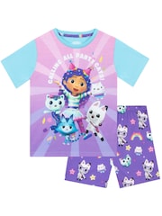 Character Purple Gabbys Dollhouse Short Pyjamas Set - Image 1 of 10