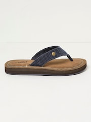 FatFace Hayes Blue Flip Flops - Image 1 of 3