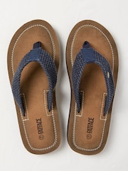 FatFace Hayes Blue Flip Flops - Image 2 of 3