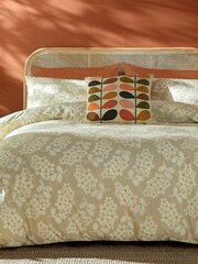 Orla Kiely 2 Pack Taupe Wisteria 100% Cotton Pillowcases - Image 2 of 3