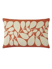 Orla Kiely Tomato Pink Sycarmore Stripe Feather Filled 100% Cotton Cushion - Image 3 of 5