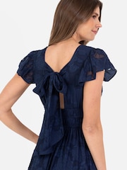 Lovedrobe Wrap Front Flutter Sleeve Maxi Dress - Image 5 of 6