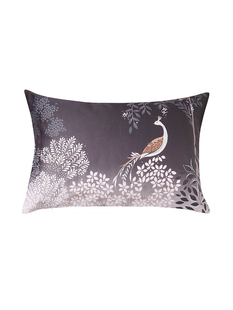 Sara Miller Blush Grey Pagoda Garden 100% Cotton Pillowcases Set Of 2 - Image 2 of 2