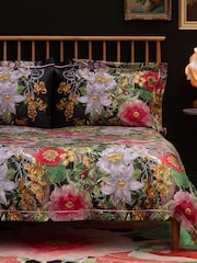 Timorous Beasties Set of 2 Midnight Berkeley Blooms 100% Cotton Pillowcases - Image 1 of 5