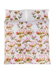 Voyage Fuchsia 100% Cotton Heligan Floral Duvet Cover And Pillowcase Set - Image 2 of 4