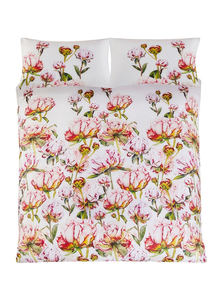 Voyage Fuchsia 100% Cotton Heligan Floral Duvet Cover And Pillowcase Set - Image 2 of 4