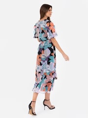 Lovedrobe Cream Faux Wrap Midaxi Dress With Ruffle Hem - Image 2 of 6