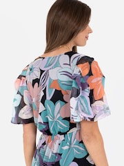Lovedrobe Cream Faux Wrap Midaxi Dress With Ruffle Hem - Image 4 of 6