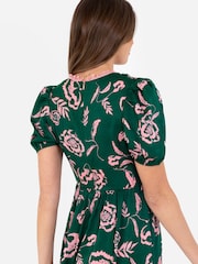 Lovedrobe Tiered Hem Puff Sleeve Midi Dress - Image 5 of 5