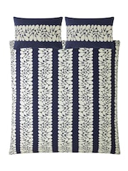 Orla Kiely Space Blue 100% Cotton Sycamore Stripe Duvet Cover And Pillowcase Set - Image 3 of 4