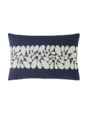 Orla Kiely Space Blue 100% Cotton Sycamore Stripe Duvet Cover And Pillowcase Set - Image 4 of 4