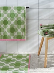 Orla Kiely Clover Retrow Flower 100% Cotton Towel - Image 1 of 8