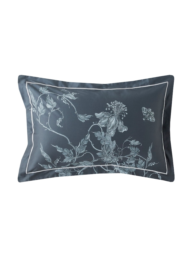 Timorous Beasties Navy 100% Cotton Tendril Spill Duvet Cover and Pillowcase Set - Image 7 of 9