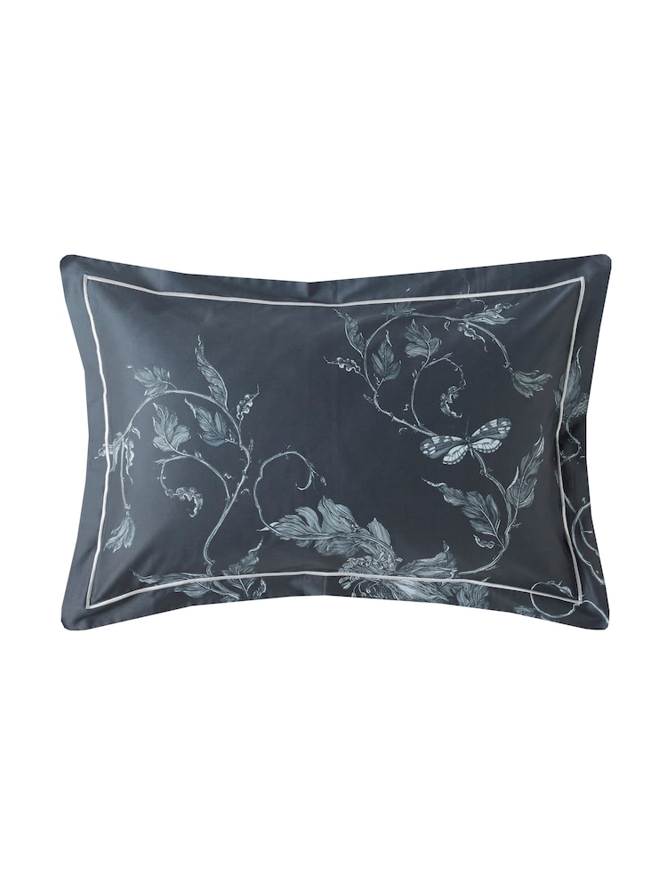 Timorous Beasties Navy 100% Cotton Tendril Spill Duvet Cover and Pillowcase Set - Image 8 of 9