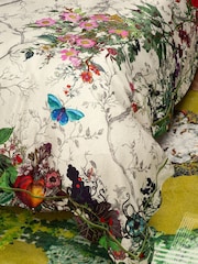 Timorous Beasties Dove 100% Cotton Bloomsbury Garden Duvet Cover and Pillowcase Set - Image 2 of 6