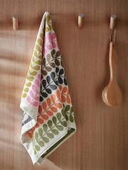 Toalla de algodón 100% con diseño multicolor de tallos de Orla Kiely - Imagen 1 de 8