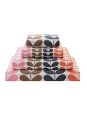 Toalla de algodón 100% con diseño multicolor de tallos de Orla Kiely - Imagen 8 de 8