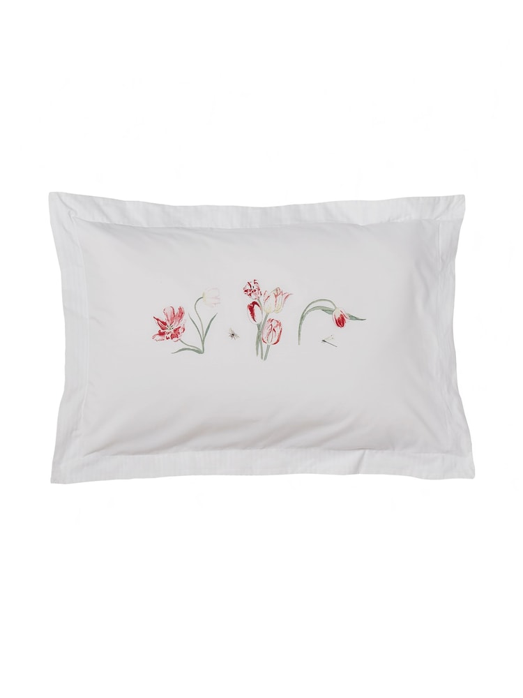 Sophie Allport White 100% Cotton Tulip Duvet Cover and Pillowcase Set - Image 4 of 5