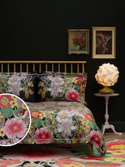 Timorous Beasties Midnight 100% Cotton Berkeley Blooms Duvet Cover and Pillowcase Set - Image 1 of 8