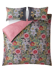 Timorous Beasties Midnight 100% Cotton Berkeley Blooms Duvet Cover and Pillowcase Set - Image 4 of 8