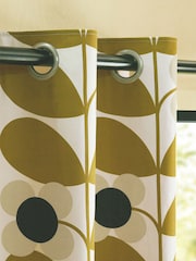 Cortinas con ojales y diseño de flores y tallos de Orla Kiely - Imagen 3 de 4