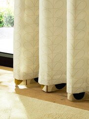Cortinas con ojales y diseño de flores y tallos de Orla Kiely - Imagen 4 de 4