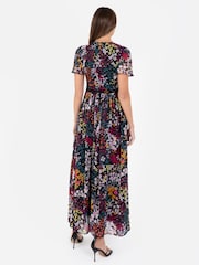 Lovedrobe V-Neck Angel Sleeve Maxi Dress With Trims - Image 2 of 5